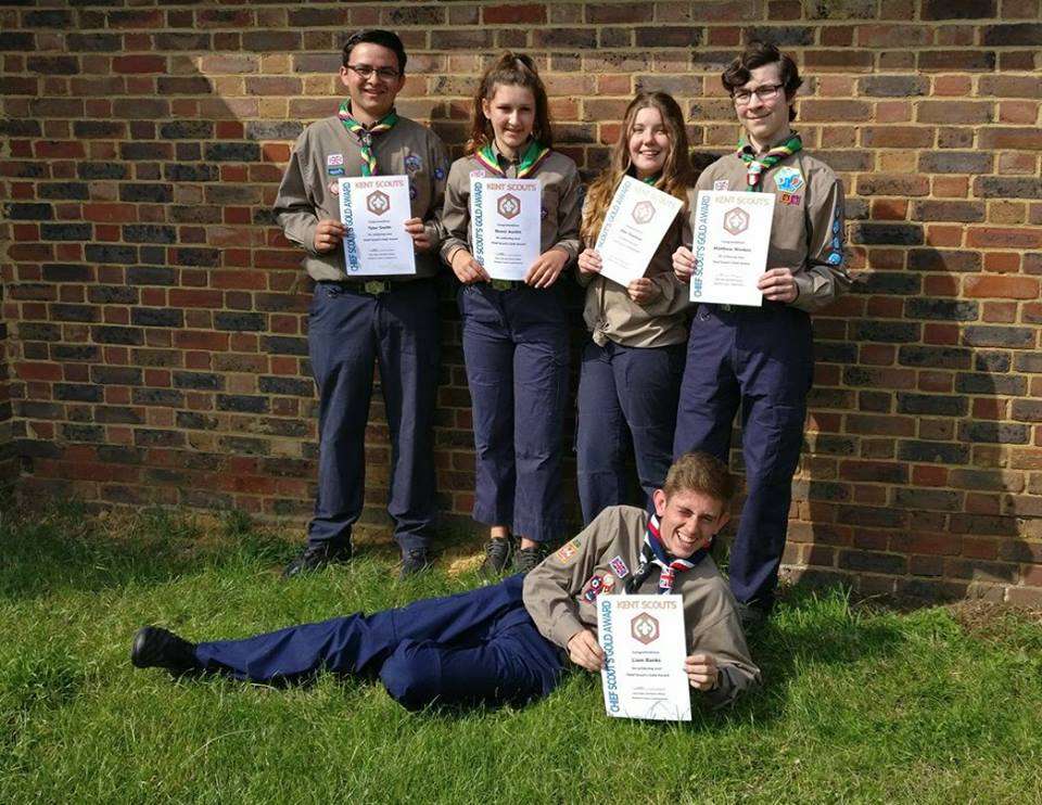 Sevenoaks Scouts Receive their Gold Award
