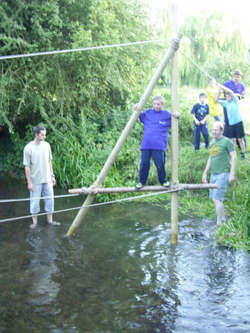Scout river crossing