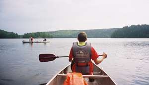 Canoeing down the river